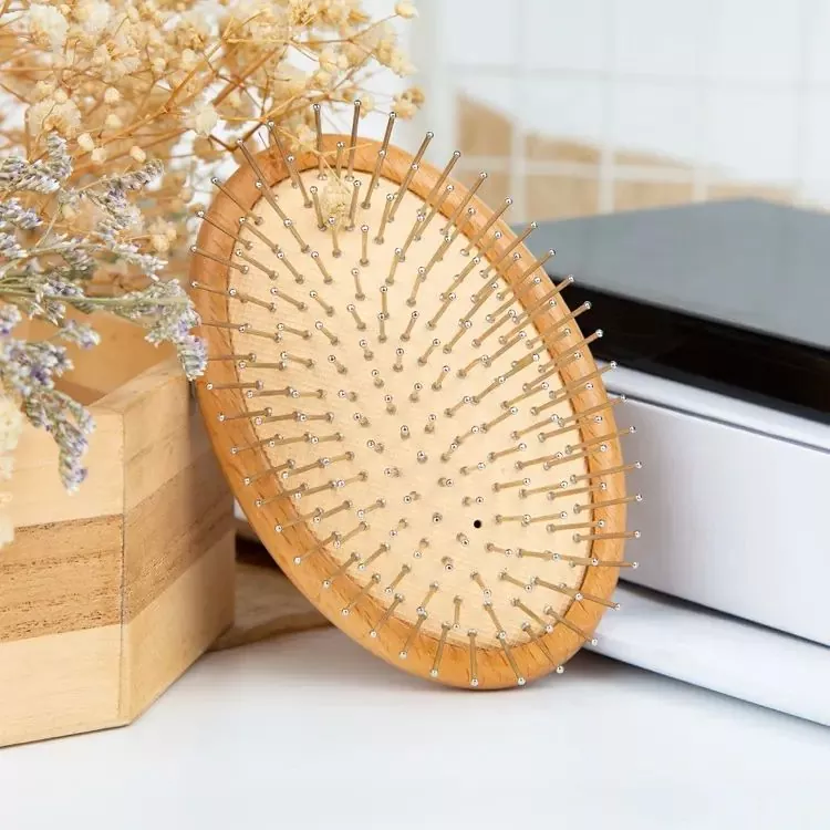 Wooden Pin Hair Brush